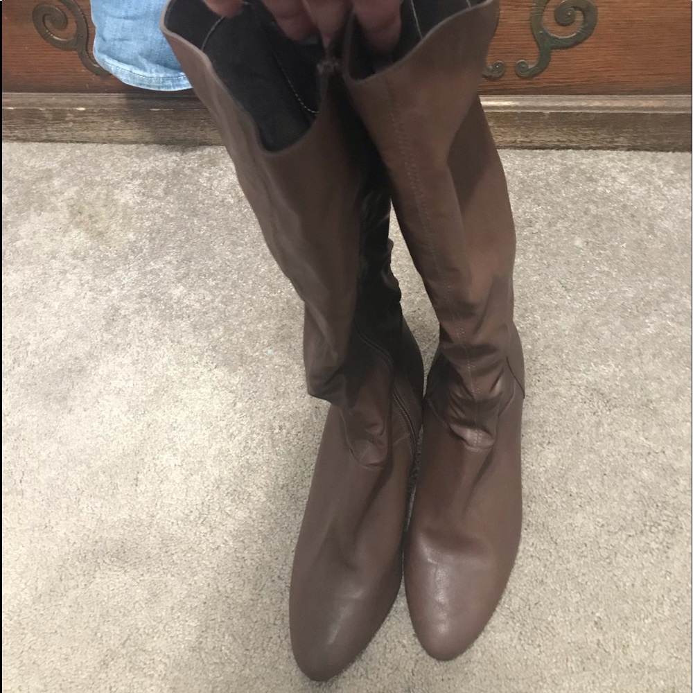 Brown Knee High Dress Boots